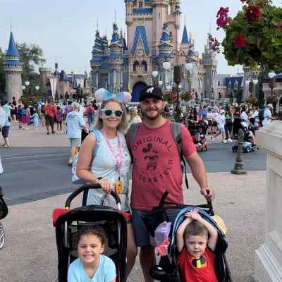 Smiling from 'Ear to Ear' at Cinderella Castle at Magic Kingdom